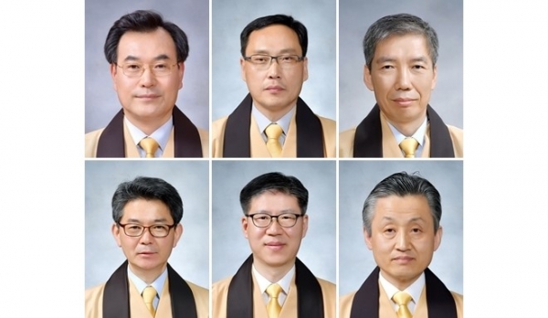 제15대 종의회 의원으로 선출된 회성, 원명, 덕운, 상명, 법경, 수혜 정사(왼쪽부터 시계방향)